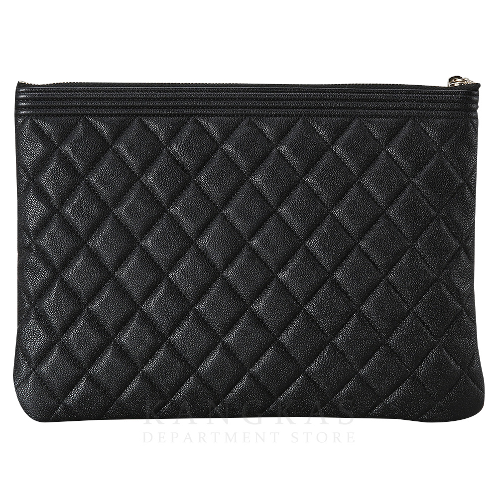 CHANEL(USED)샤넬 캐비어 보이샤넬 클러치 뉴미듐