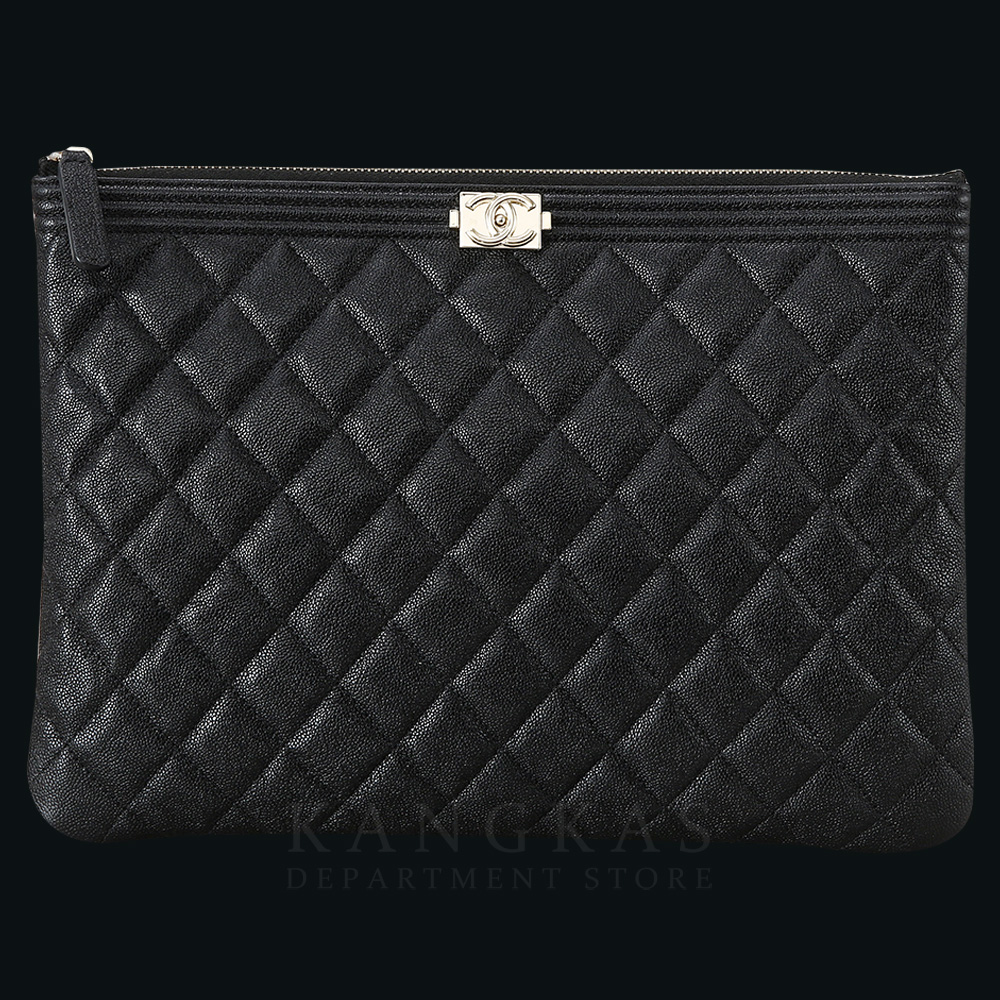 CHANEL(USED)샤넬 캐비어 보이샤넬 클러치 뉴미듐