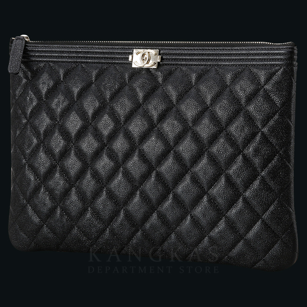 CHANEL(USED)샤넬 캐비어 보이샤넬 클러치 뉴미듐