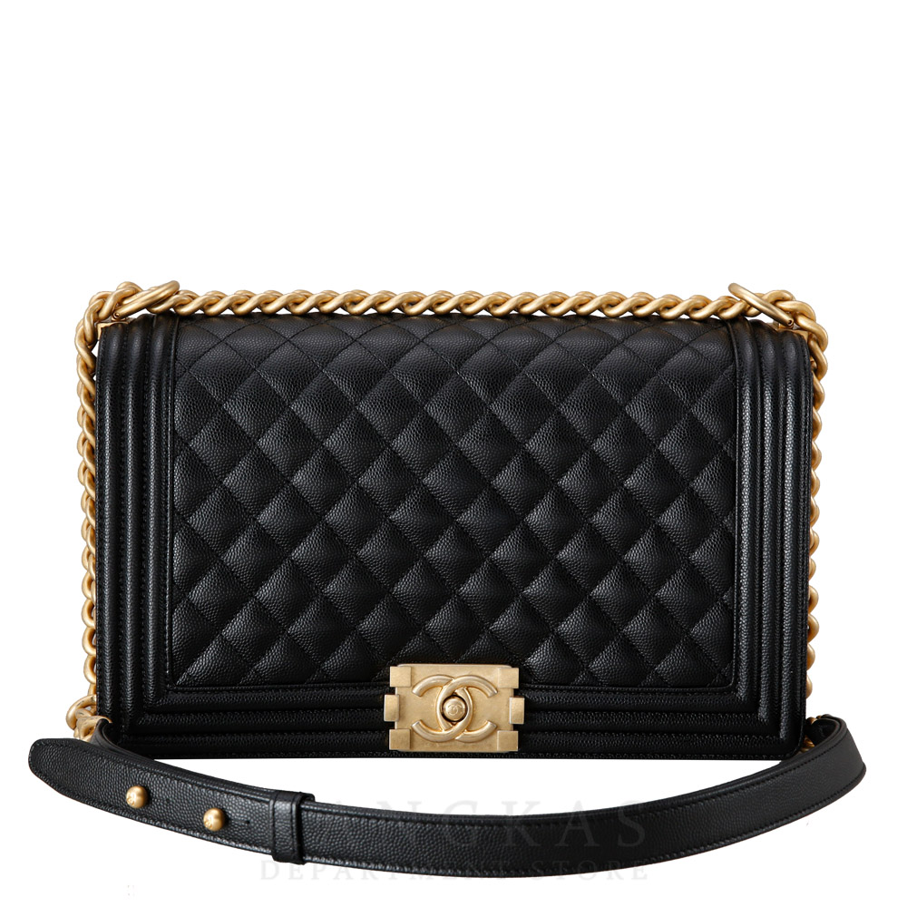 CHANEL(USED)샤넬 보이샤넬 캐비어 라지