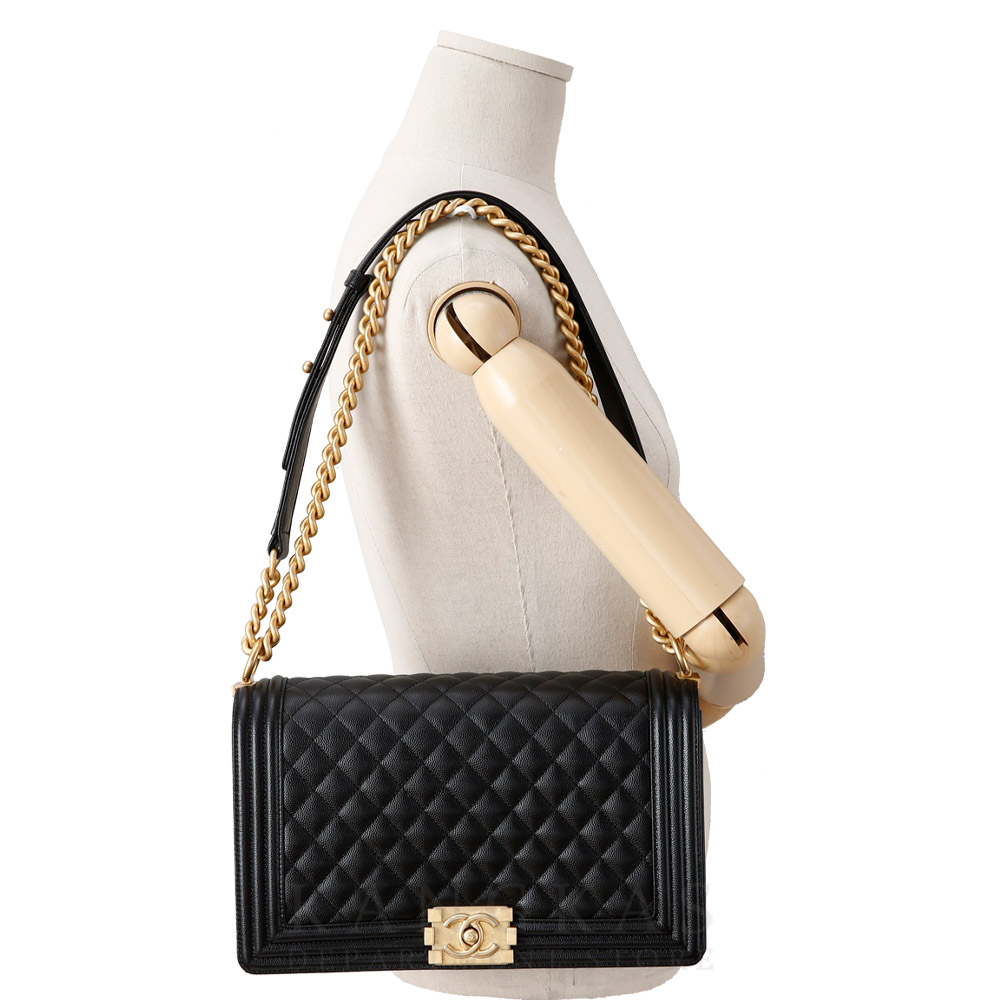CHANEL(USED)샤넬 보이샤넬 캐비어 라지