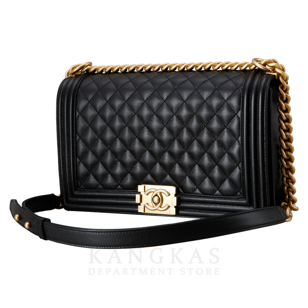 CHANEL(USED)샤넬 보이샤넬 캐비어 라지