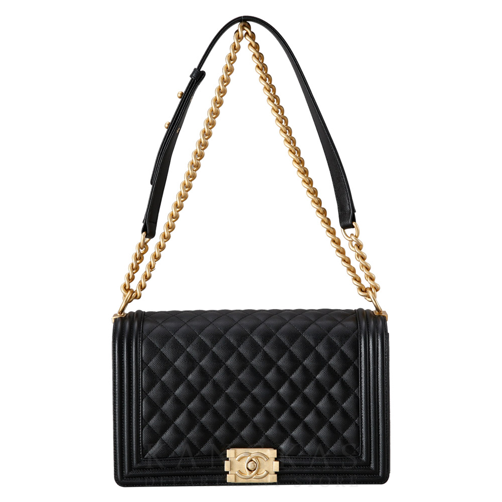 CHANEL(USED)샤넬 보이샤넬 캐비어 라지
