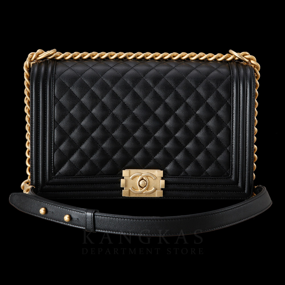 CHANEL(USED)샤넬 보이샤넬 캐비어 라지