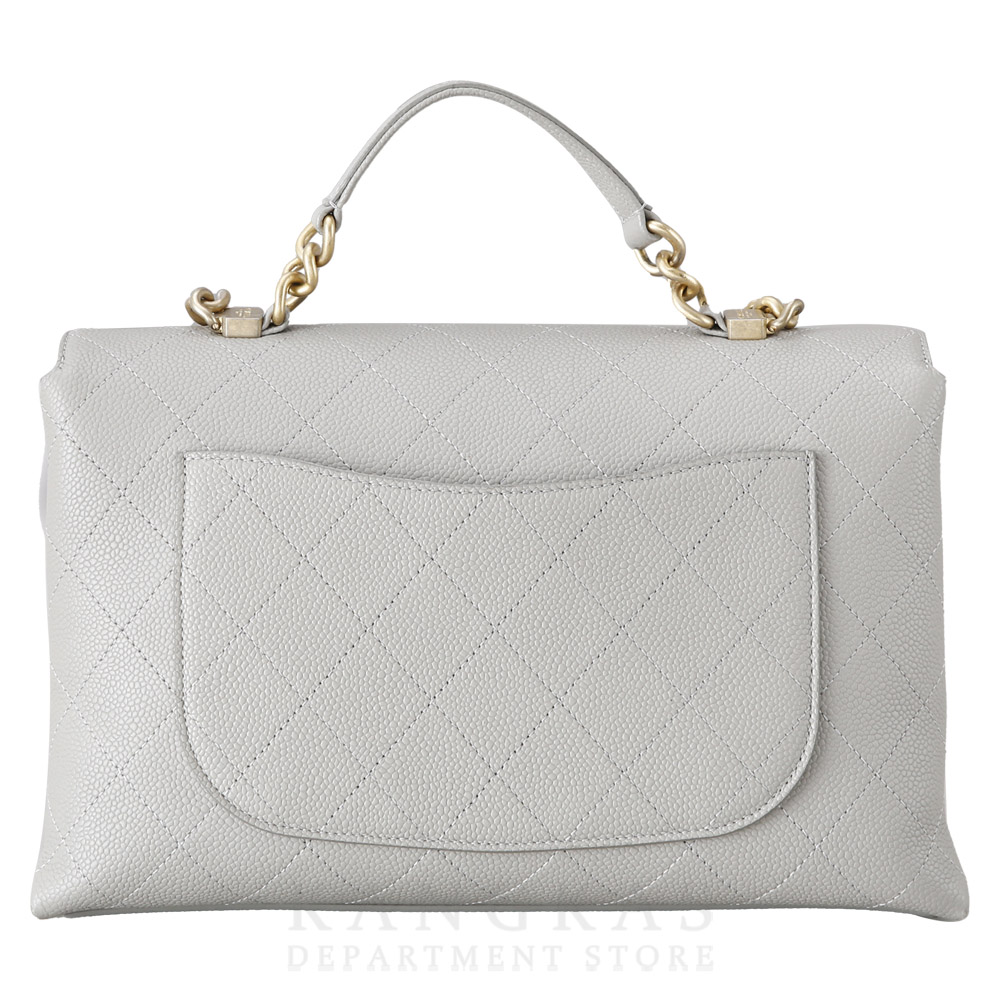 CHANEL(USED)샤넬 시즌 탑핸들 캐비어 체인 크로스백