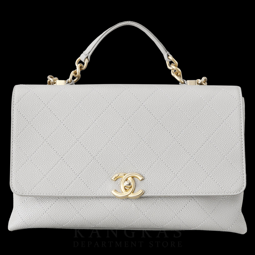 CHANEL(USED)샤넬 시즌 탑핸들 캐비어 체인 크로스백