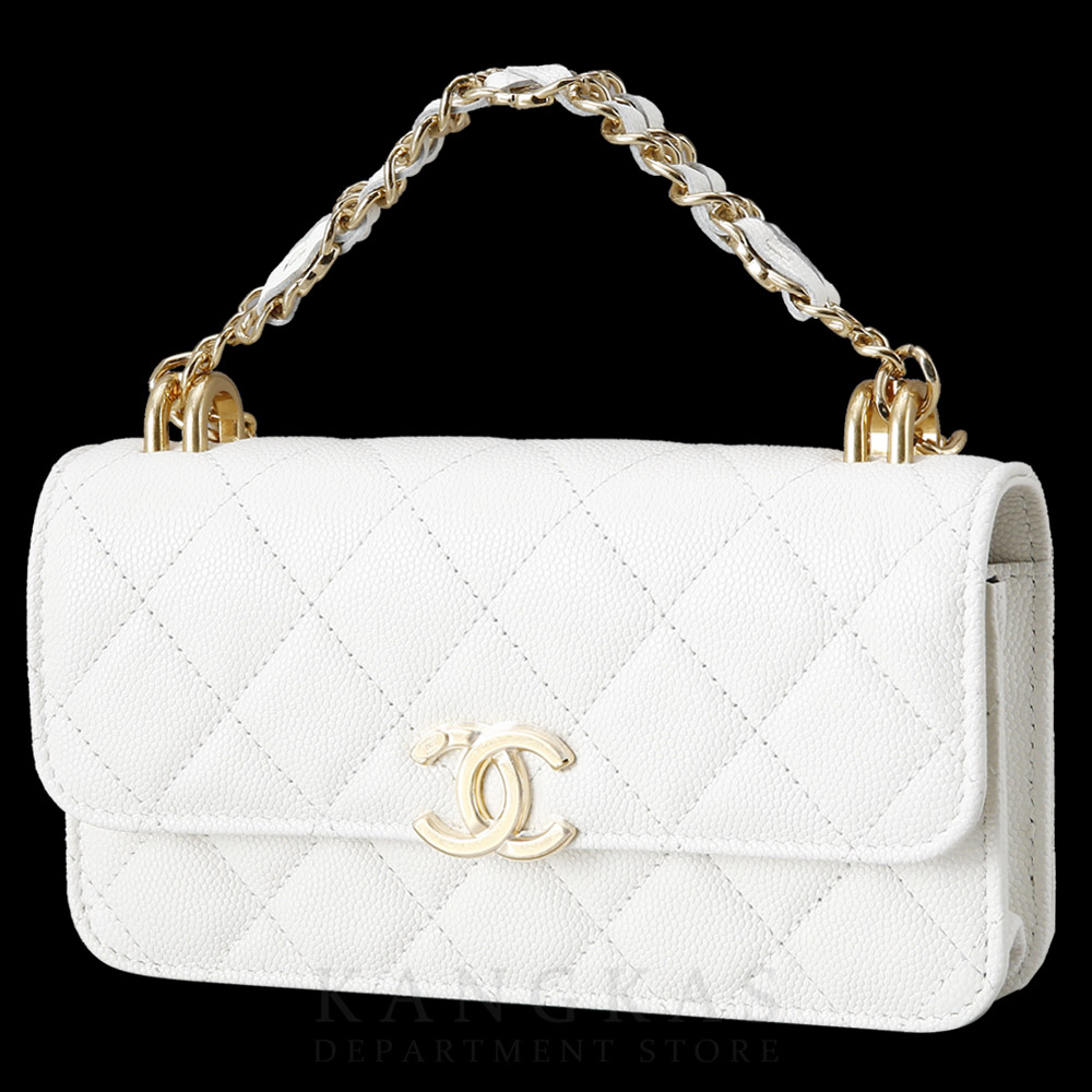 CHANEL(USED)샤넬 시즌 캐비어 미니 체인 백