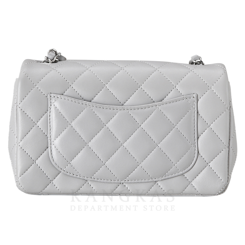 CHANEL(USED)샤넬 클래식 램스킨 뉴미니 그레이