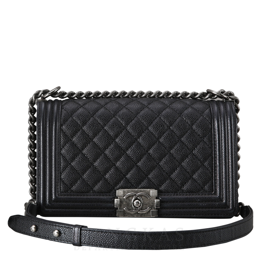 CHANEL(USED)샤넬 보이샤넬 캐비어 미듐