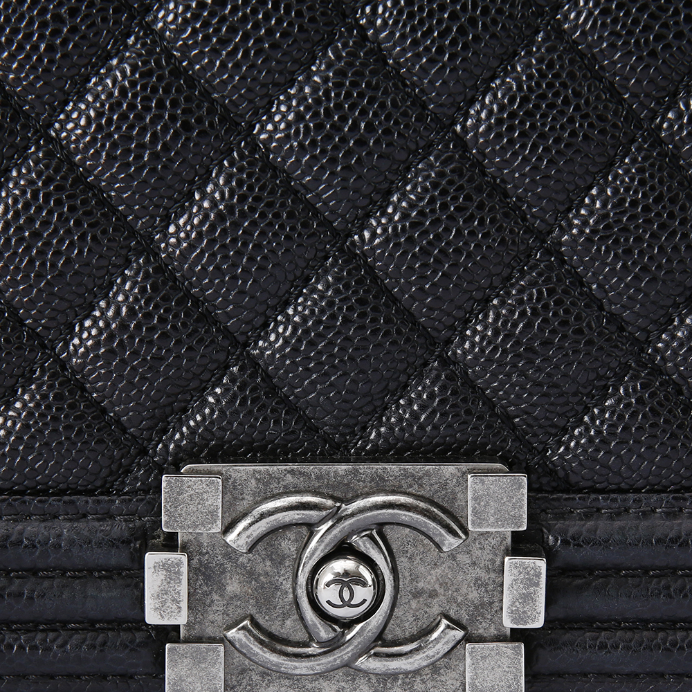 CHANEL(USED)샤넬 보이샤넬 캐비어 미듐