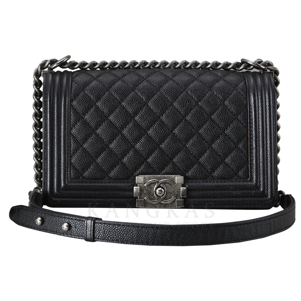 CHANEL(USED)샤넬 보이샤넬 캐비어 미듐
