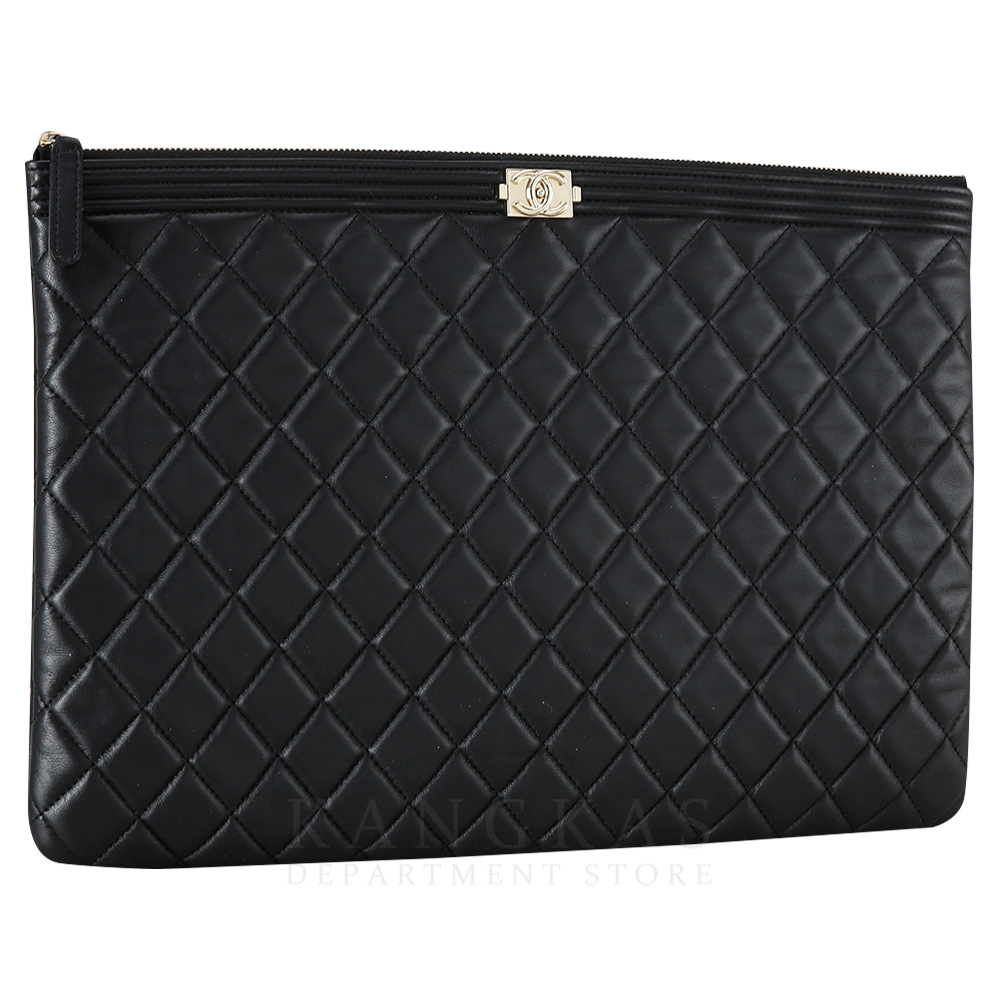 CHANEL(USED)샤넬 램스킨 보이샤넬 클러치 라지
