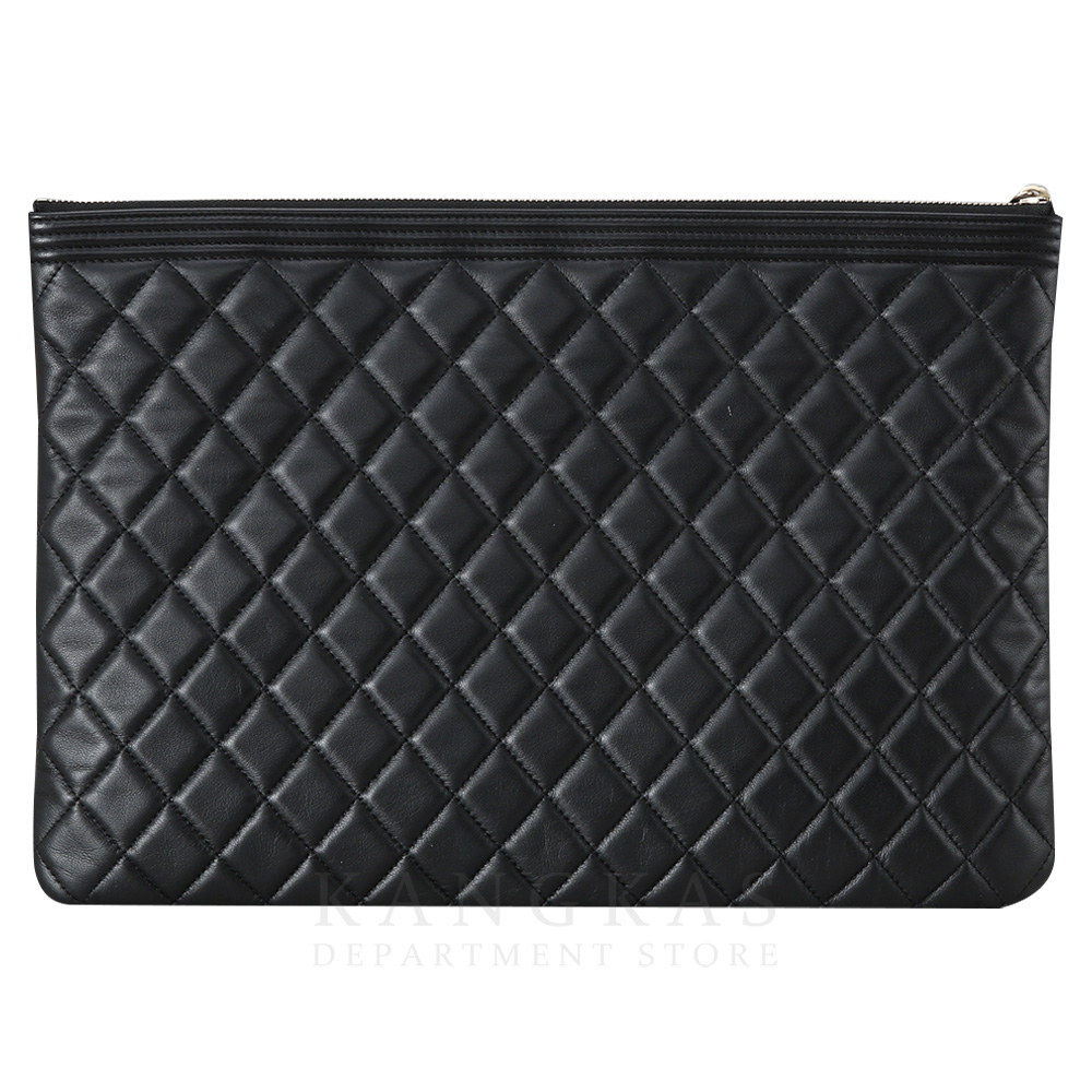 CHANEL(USED)샤넬 램스킨 보이샤넬 클러치 라지
