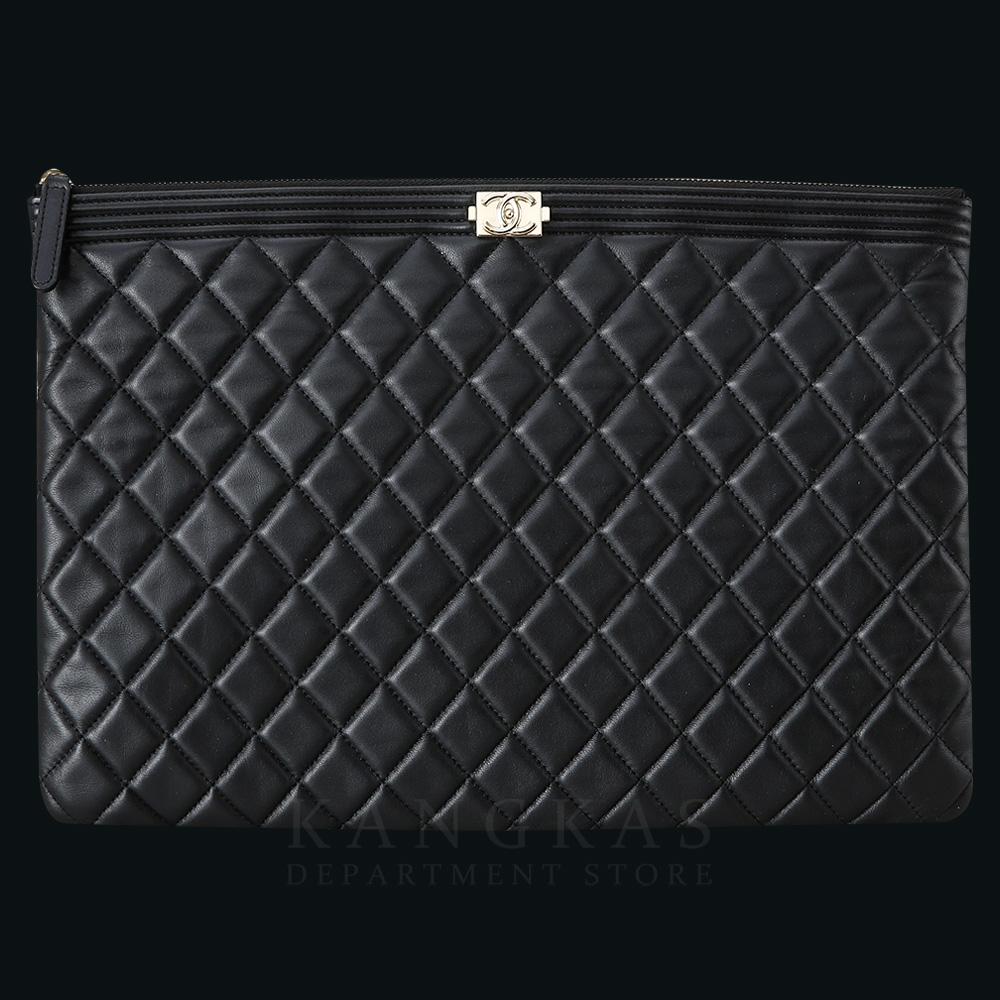 CHANEL(USED)샤넬 램스킨 보이샤넬 클러치 라지