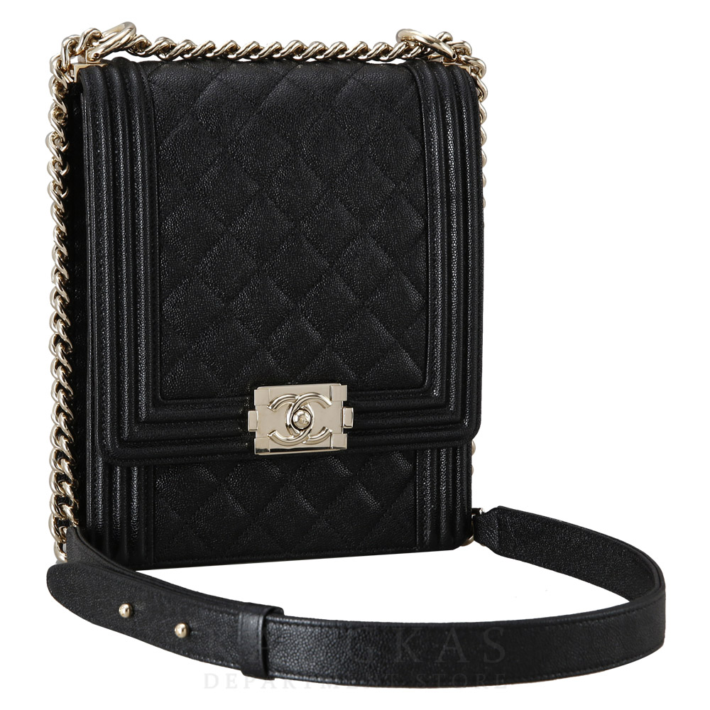 CHANEL(USED)샤넬 캐비어 보이샤넬 사첼백