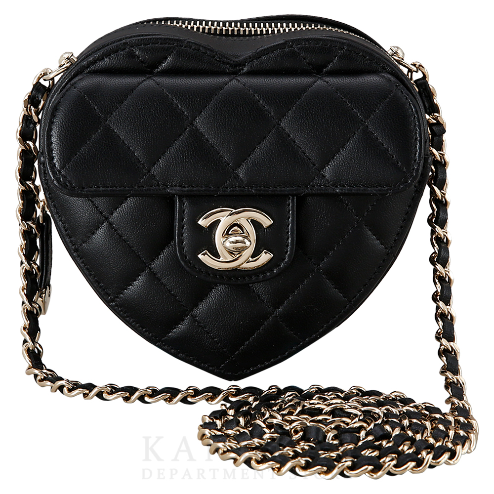 CHANEL(USED)샤넬 AP2784 램스킨 하트백 스몰