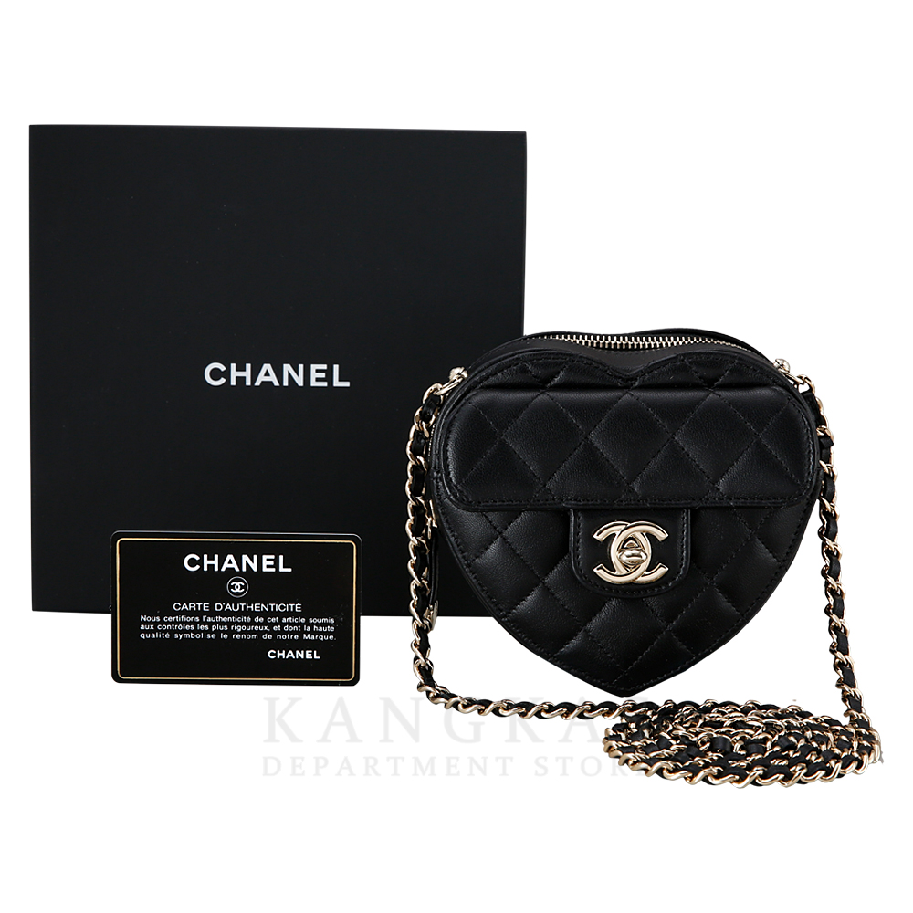 CHANEL(USED)샤넬 AP2784 램스킨 하트백 스몰