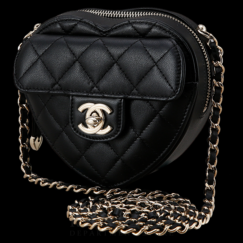 CHANEL(USED)샤넬 AP2784 램스킨 하트백 스몰