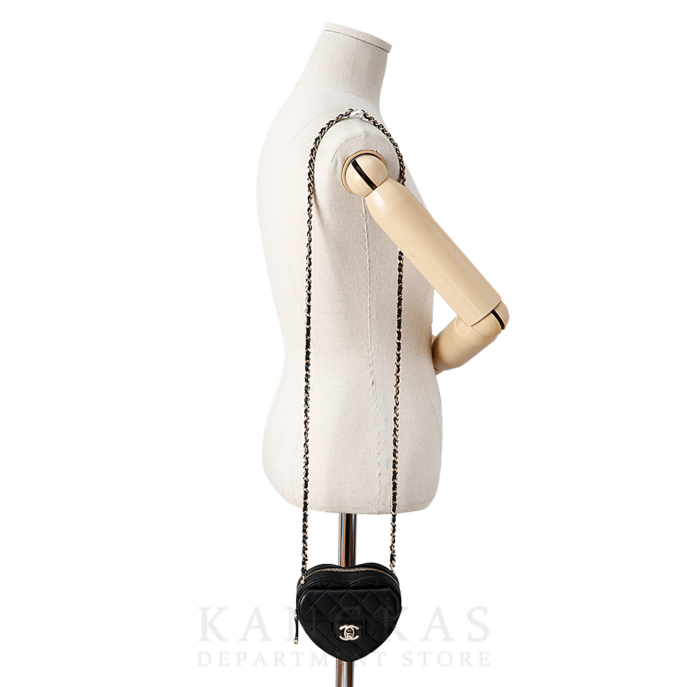 CHANEL(USED)샤넬 AP2784 램스킨 하트백 스몰