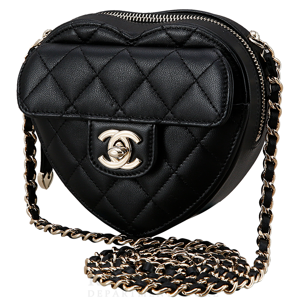 CHANEL(USED)샤넬 AP2784 램스킨 하트백 스몰
