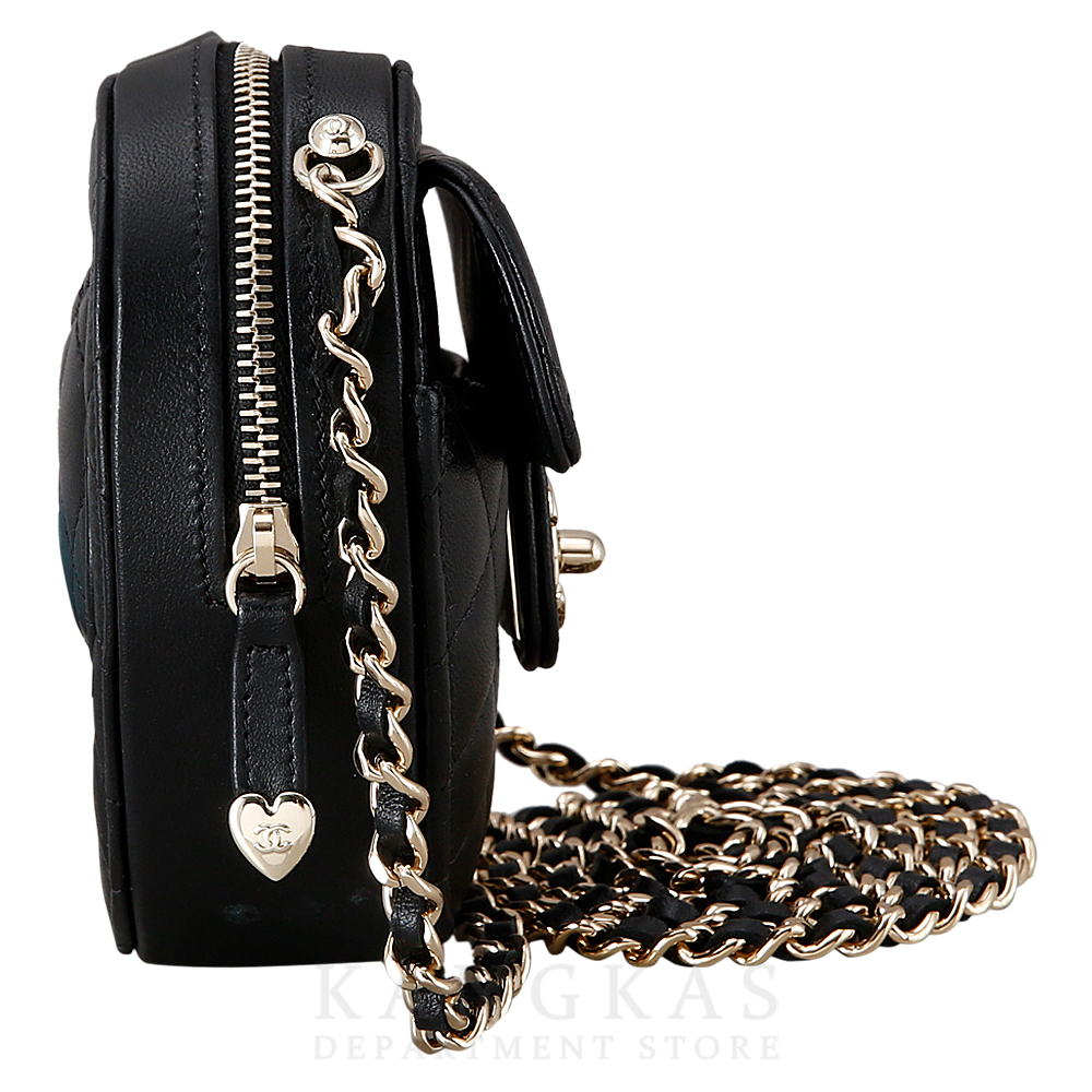 CHANEL(USED)샤넬 AP2784 램스킨 하트백 스몰