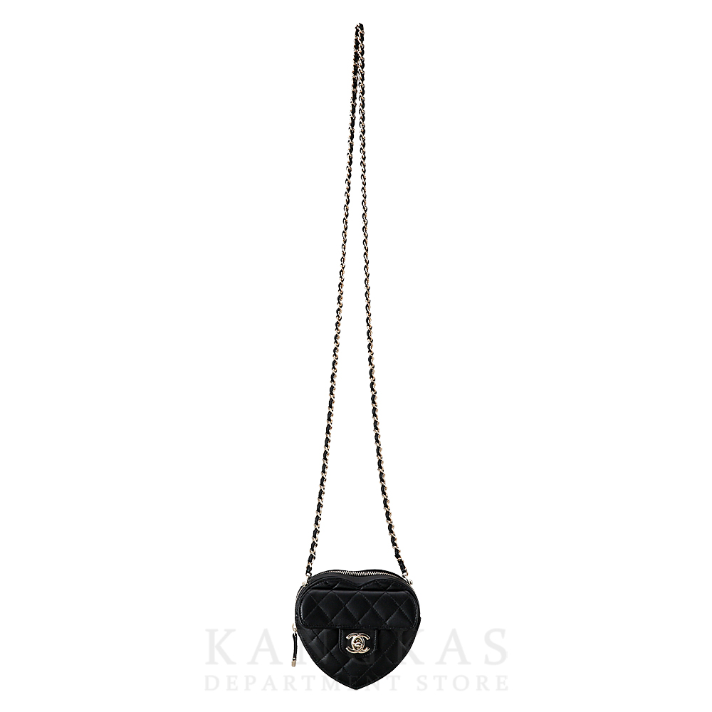 CHANEL(USED)샤넬 AP2784 램스킨 하트백 스몰