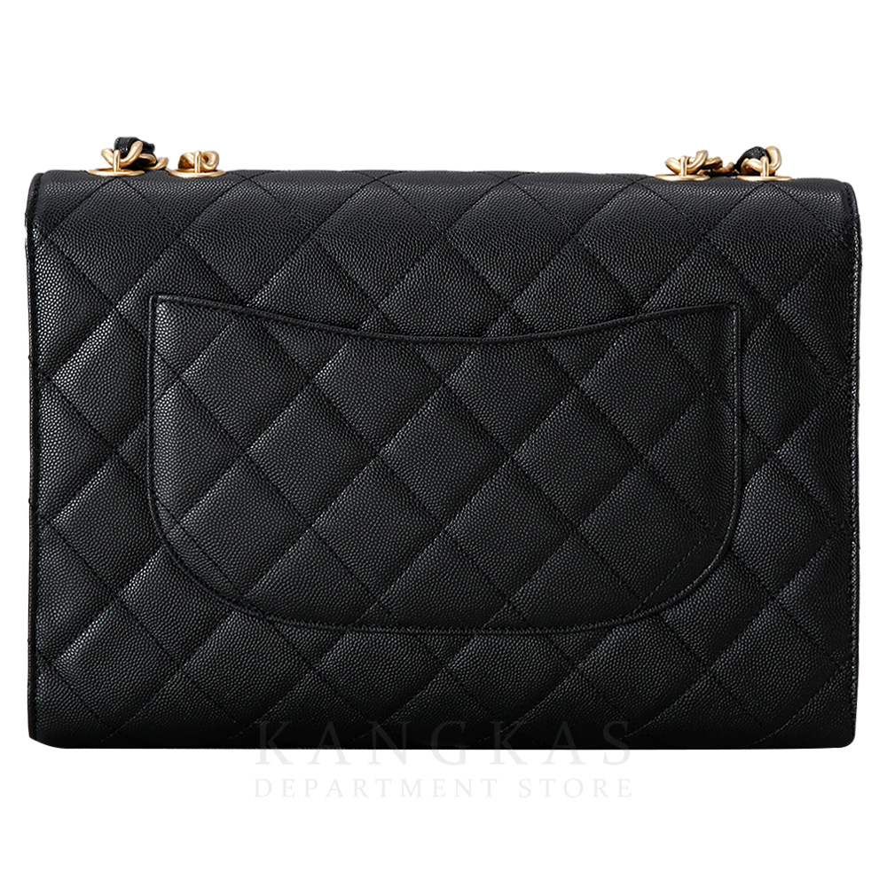 CHANEL(USED)샤넬 시즌 캐비어 CC로고 플랩 체인 백