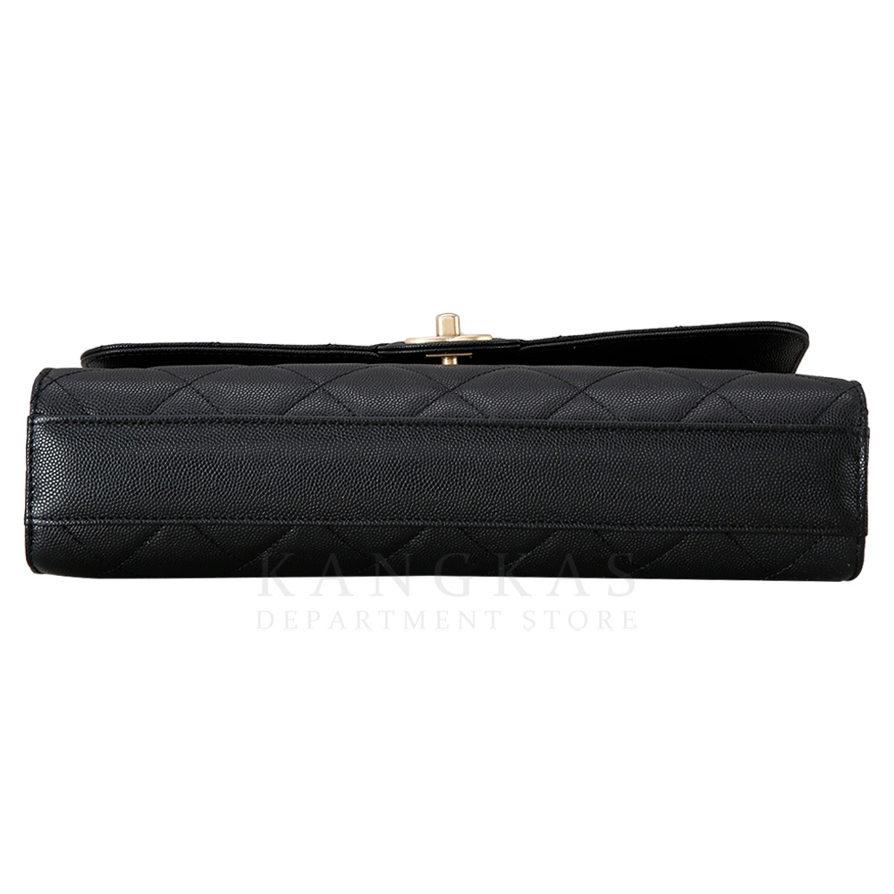 CHANEL(USED)샤넬 시즌 캐비어 CC로고 플랩 체인 백