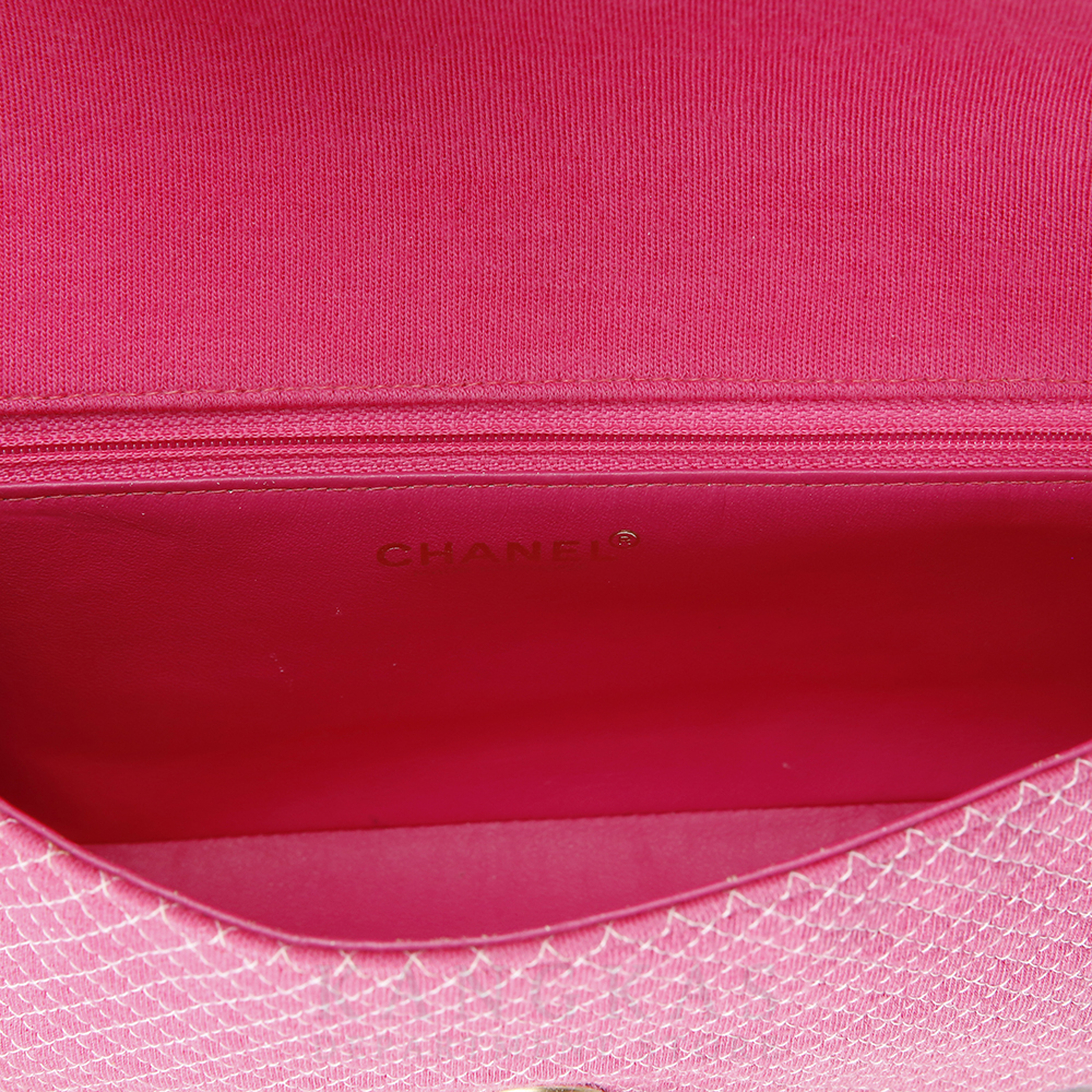 CHANEL(USED)샤넬 시즌 패브릭 체인 플랩