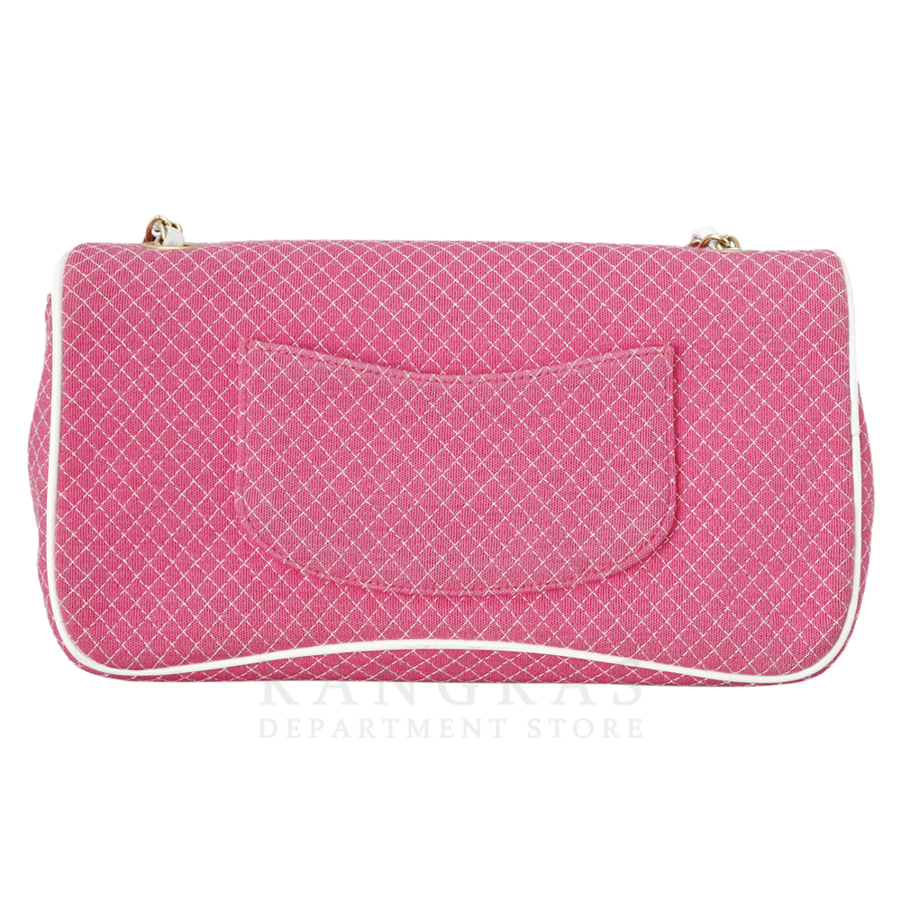 CHANEL(USED)샤넬 시즌 패브릭 체인 플랩