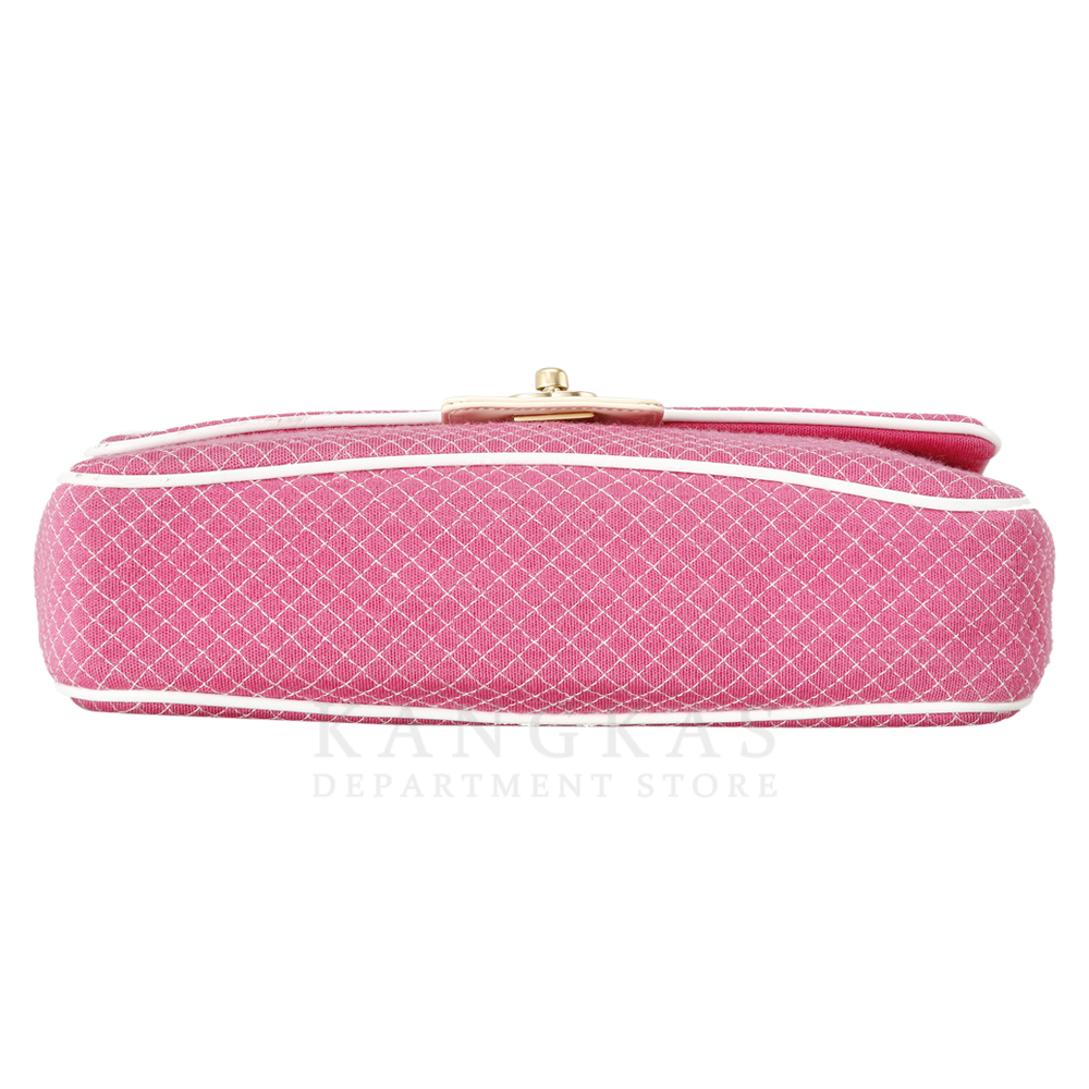 CHANEL(USED)샤넬 시즌 패브릭 체인 플랩