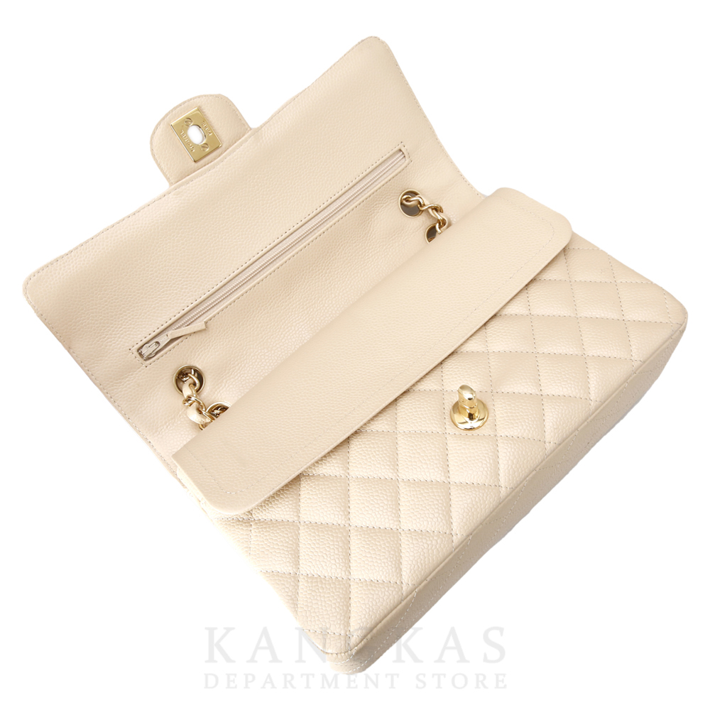 CHANEL(USED)샤넬 베이지 클래식 미듐 플랩백 @@@@@