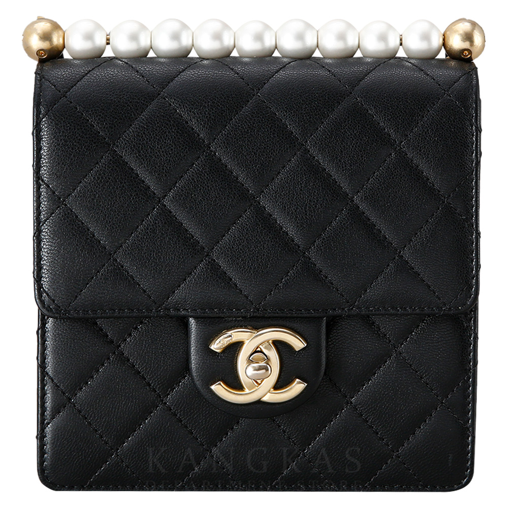 CHANEL(USED)샤넬 AS0584 시즌 진주 정사각 플랩 스퀘어백