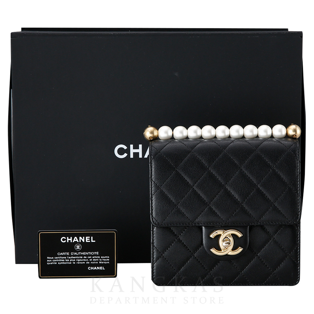 CHANEL(USED)샤넬 AS0584 시즌 진주 정사각 플랩 스퀘어백