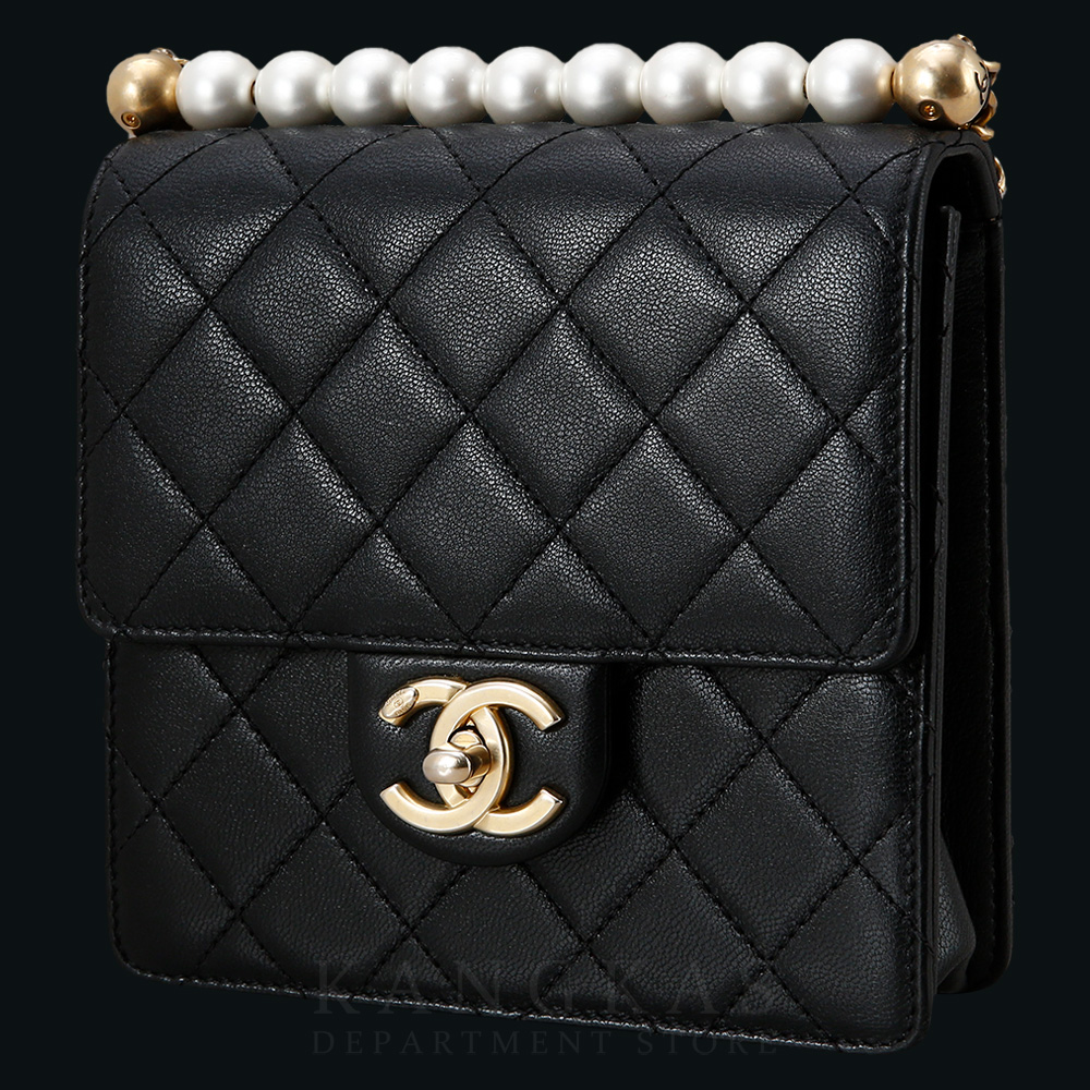 CHANEL(USED)샤넬 AS0584 시즌 진주 정사각 플랩 스퀘어백