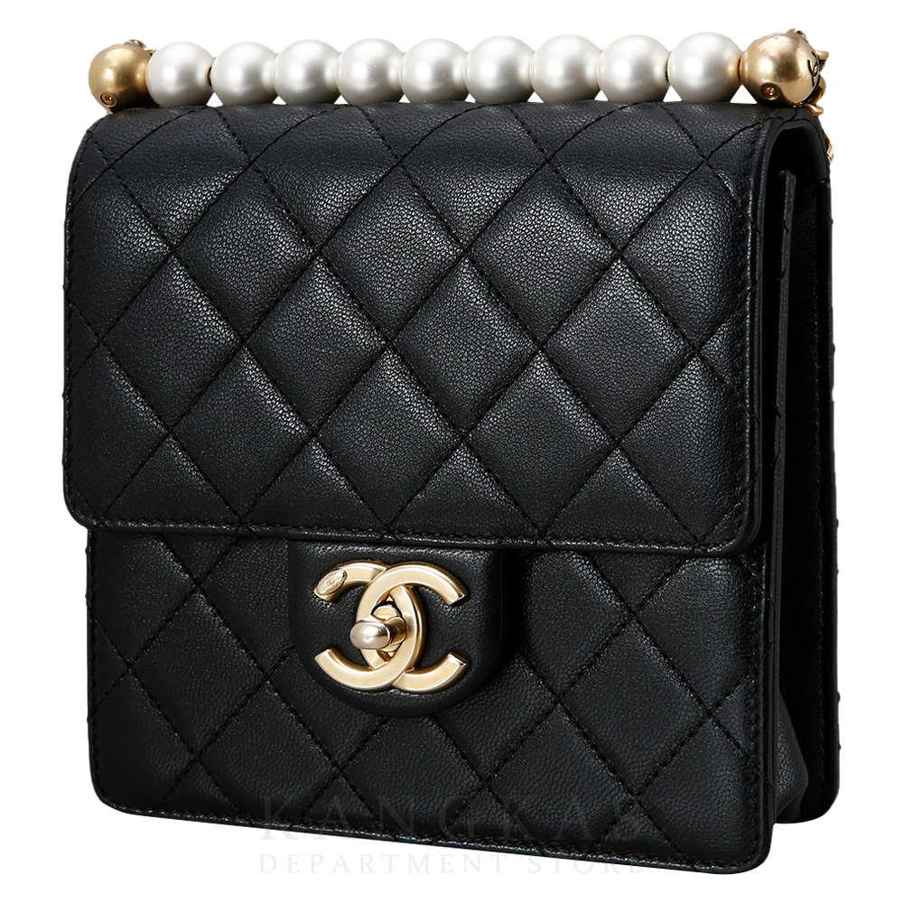 CHANEL(USED)샤넬 AS0584 시즌 진주 정사각 플랩 스퀘어백