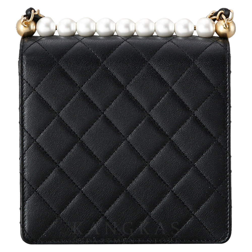 CHANEL(USED)샤넬 AS0584 시즌 진주 정사각 플랩 스퀘어백