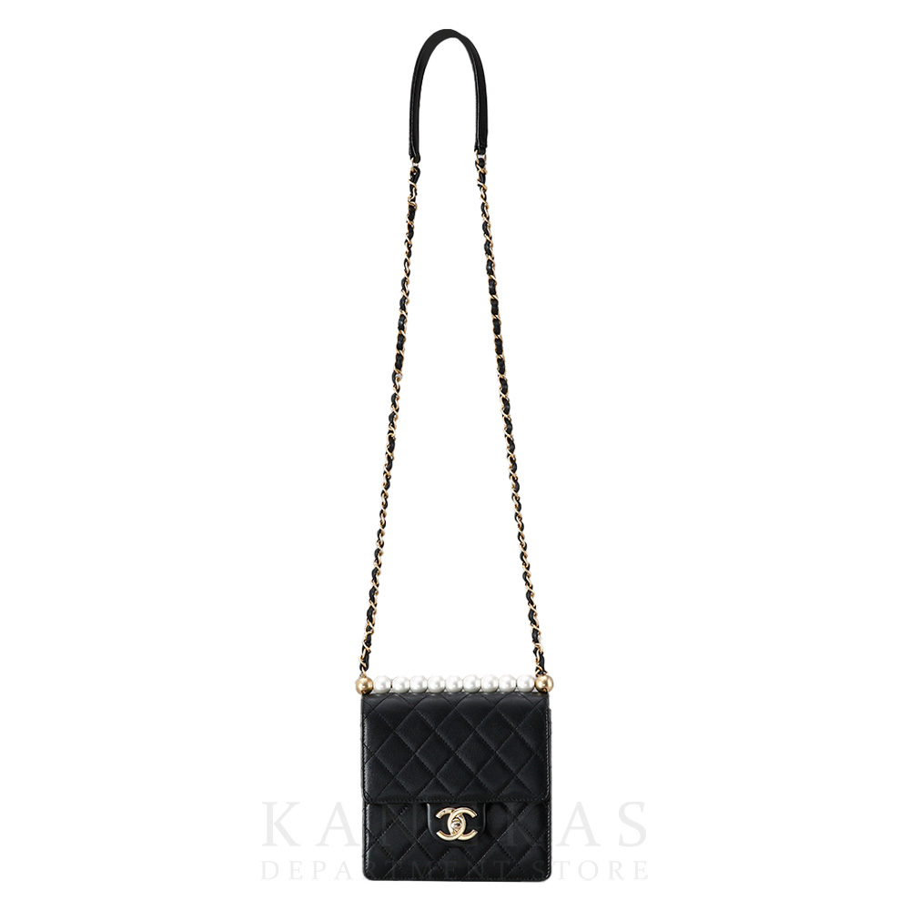 CHANEL(USED)샤넬 AS0584 시즌 진주 정사각 플랩 스퀘어백
