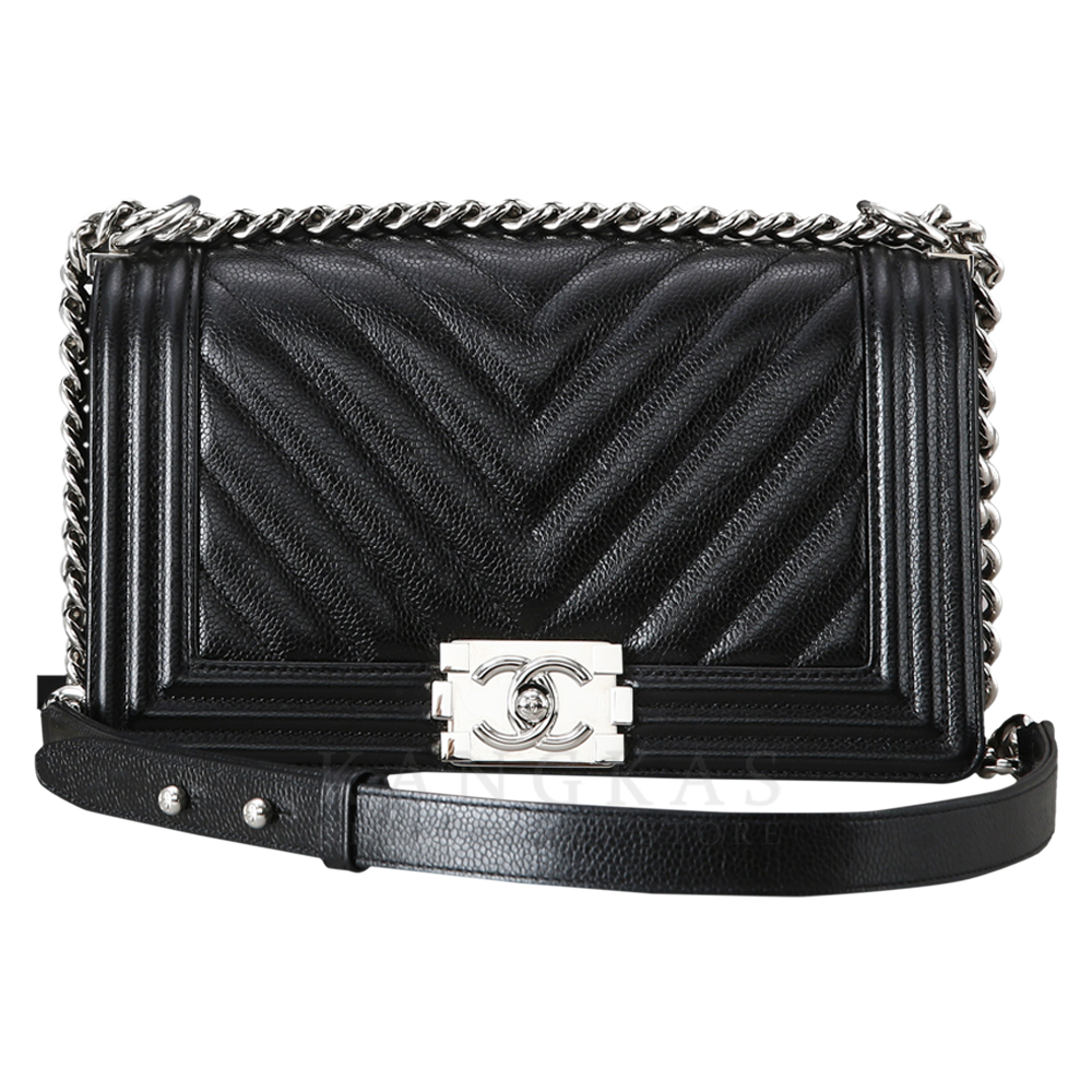 CHANEL(USED)샤넬 보이샤넬 쉐브론 미듐