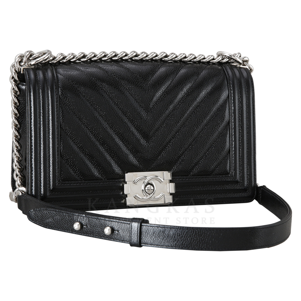 CHANEL(USED)샤넬 보이샤넬 쉐브론 미듐