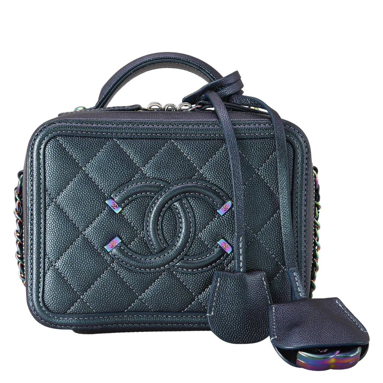CHANEL(USED)샤넬 캐비어 코스메틱 미니 체인백
