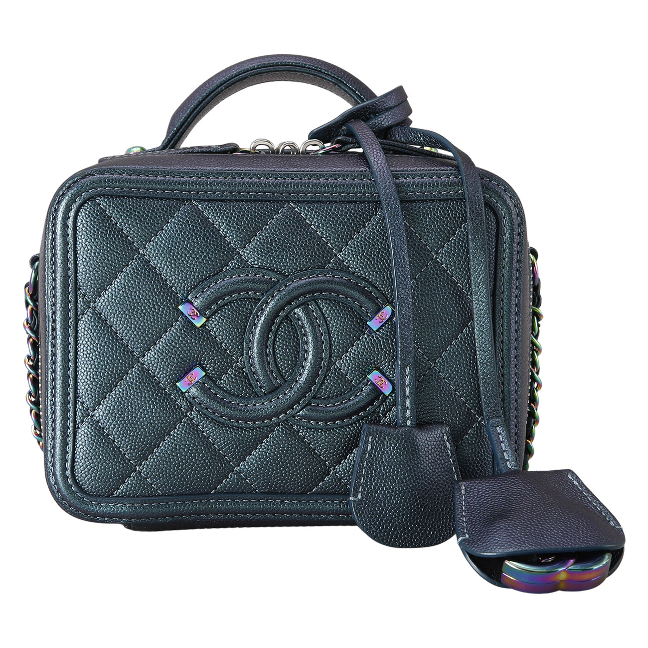 CHANEL(USED)샤넬 캐비어 코스메틱 미니 체인백