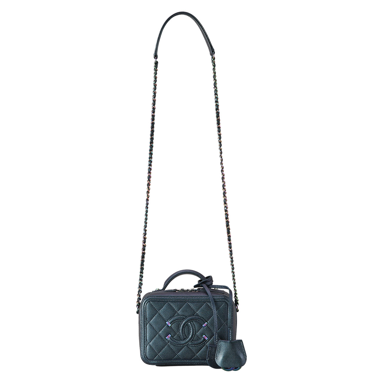 CHANEL(USED)샤넬 캐비어 코스메틱 미니 체인백