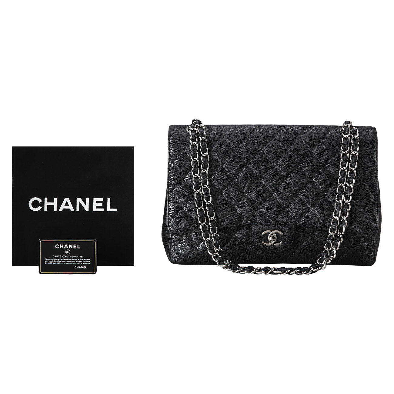 CHANEL(USED)샤넬 캐비어 클래식 맥시 플랩백