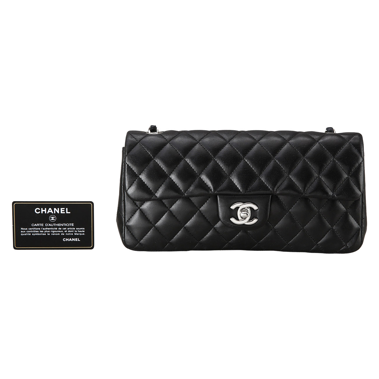 CHANEL(USED)샤넬 레더 바게트백