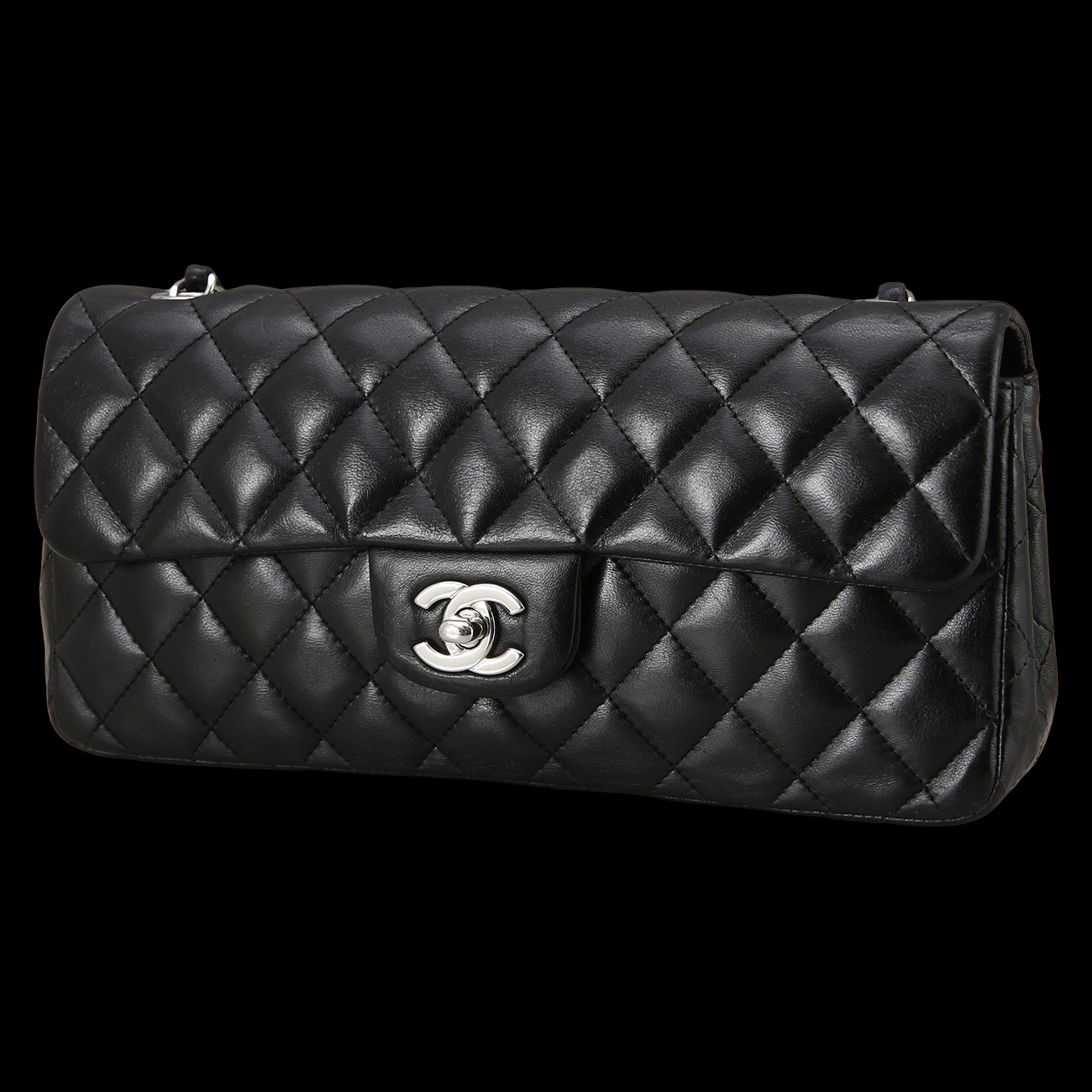 CHANEL(USED)샤넬 레더 바게트백