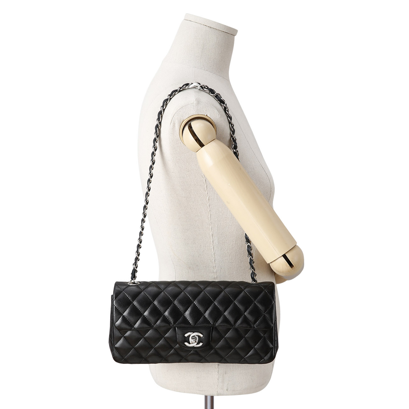 CHANEL(USED)샤넬 레더 바게트백