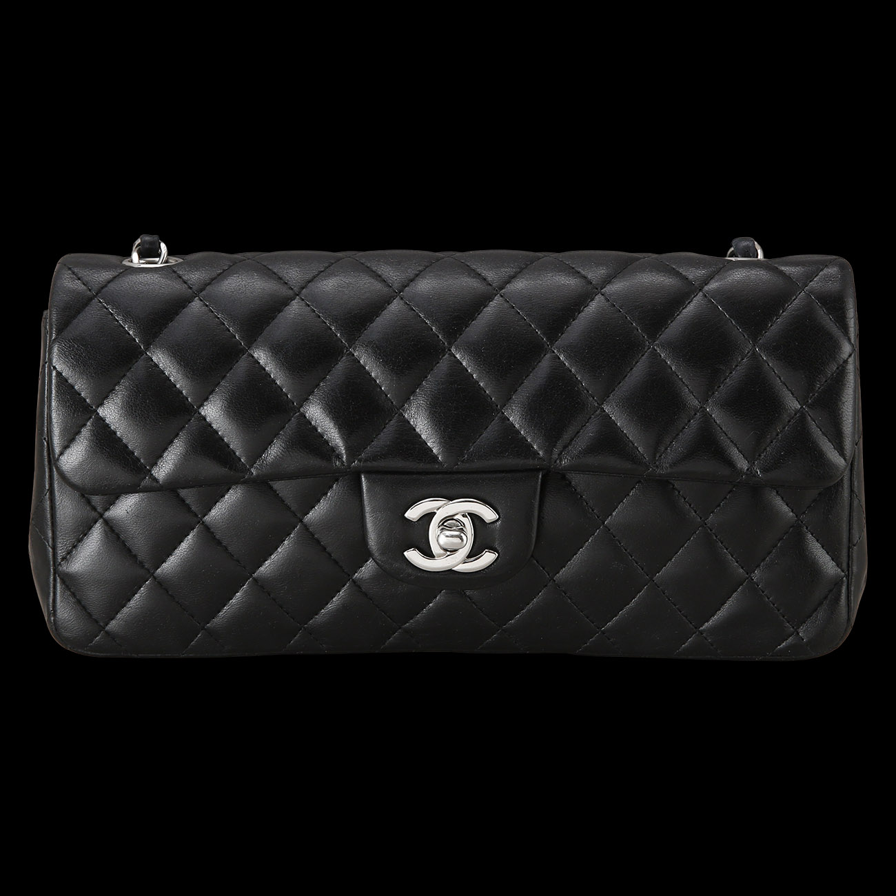 CHANEL(USED)샤넬 레더 바게트백