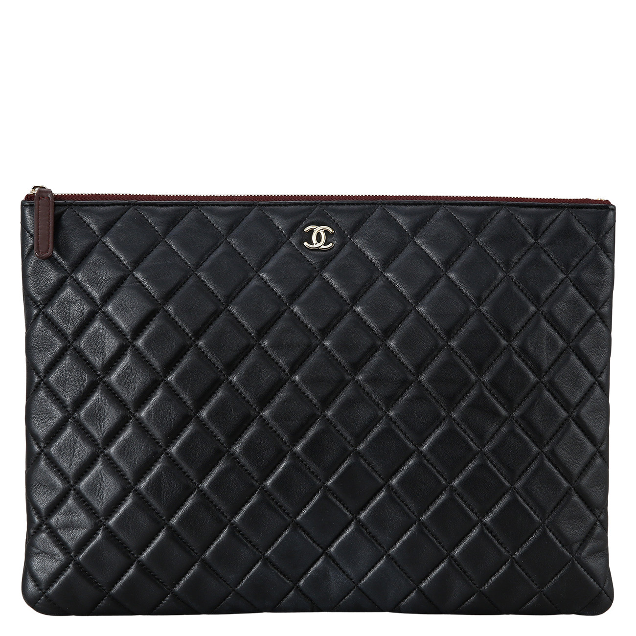 CHANEL(USED)샤넬 램스킨 클래식 클러치 라지