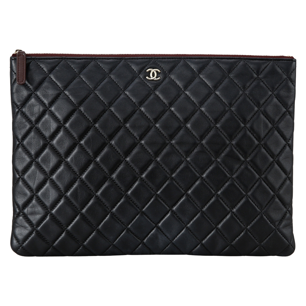 CHANEL(USED)샤넬 램스킨 클래식 클러치 라지